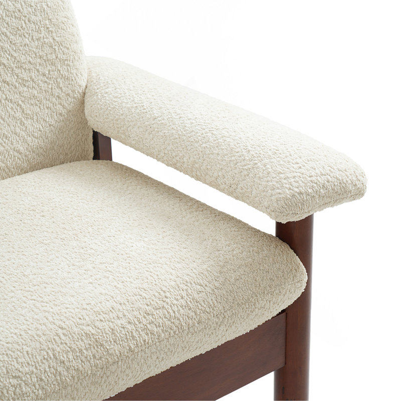 Canapé 72,8 po avec coussins d'accoudoirs pour le salon ou le petit espace, canapé 2 places moderne, beige