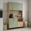 Garde-manger avec tablettes ouvertes Elowen