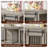 Multifunctional TV Stand Dog Crate with Double Spaces, Ideal for Multiple Dogs and Home Decor, Featuring Storage and Comfort-1943693322