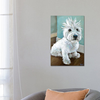 Dude The Westie by Robert Phelps - Wrapped Canvas Painting