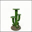 Support pour plante cactus saguaro en résine de 81 cm (32 po) avec 3 étagères à plusieurs niveaux, sculpture, porte-pot de fleurs, résistant aux intempéries, pour l'extérieur