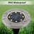 8-Piece Silver/Grey Low Voltage Battery Powered Integrated LED Metal Street Light-86623674