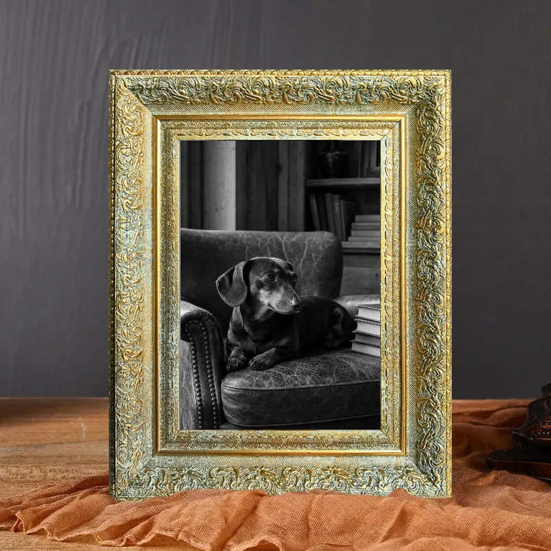 Cadre 3 photos or antique antique pour photos et décor de bureau 11 po x 14 po, Antique Gold, 3, 11" W x 14" H