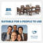 Ensemble de salle à manger haute densité en polyéthylène haute densité 6 pièces Barrera-375761289