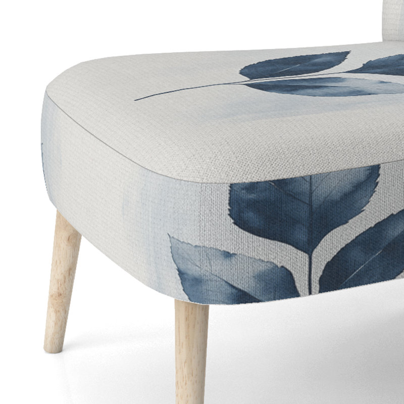 Chaise rembourrée Leaves, Side Chair Armless