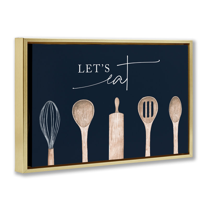 Cadre flottant pour ustensiles de cuisine Let's Eat, design Lux + Me Designs, H 21 po x l 31 po