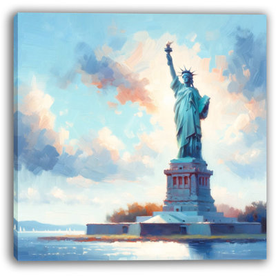 Liberty in Light Oil Painting Print on Wrapped Canvas