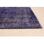 Tapis décoratif en laine bleu foncé 5 pi 5 po x 9 pi 3 po one-of-a-kind Boluwatife noué à la main