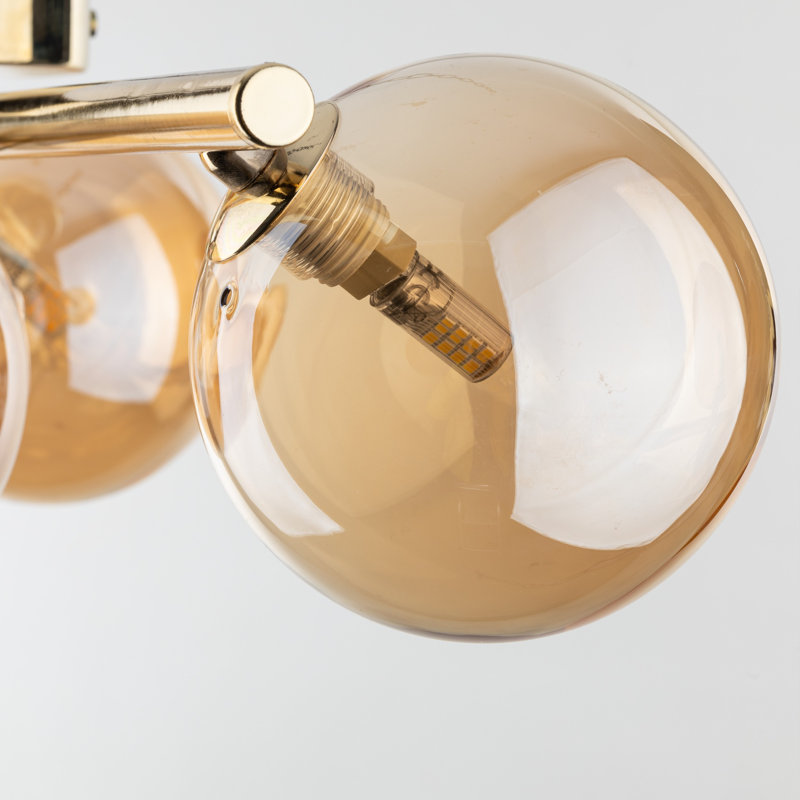 Aspers Glass Semi Flush Mount
