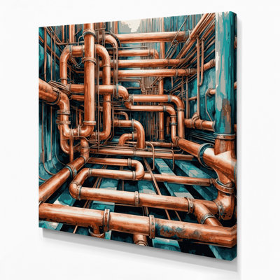 Art mural en toile Sci Fi Copper