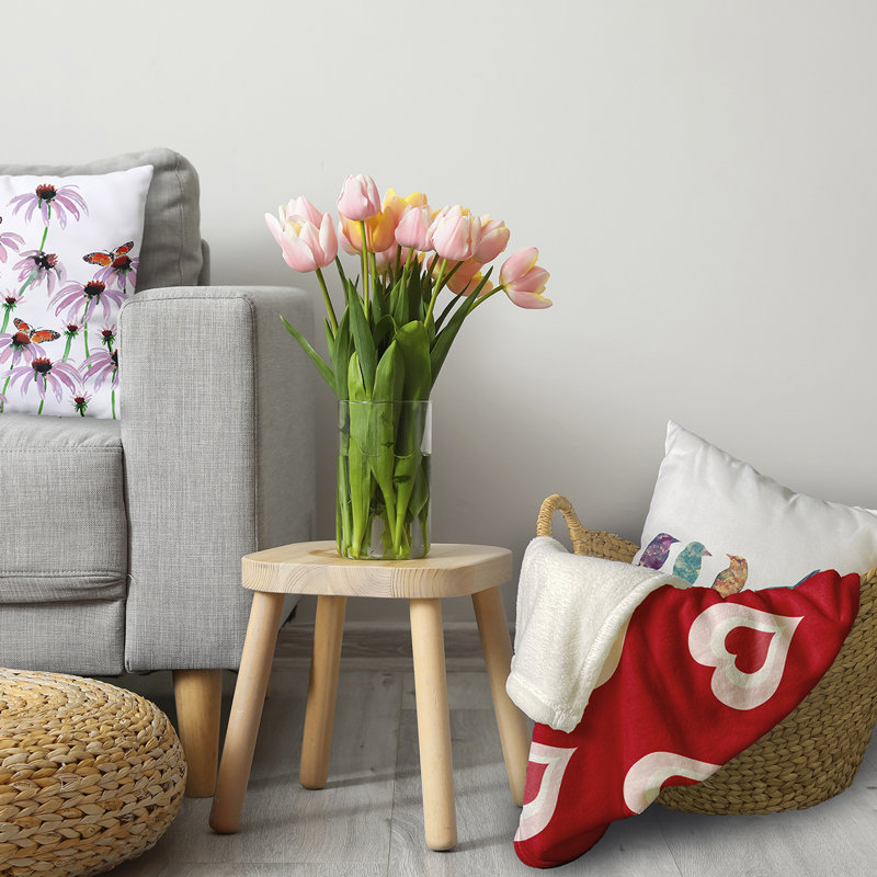  Couverture polaire Burnin Love, Rouge / blanc, L 60 po x L 80 po