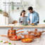 Fruiteam 10 Piece aluminium Non Stick Cookware Set-1273961928