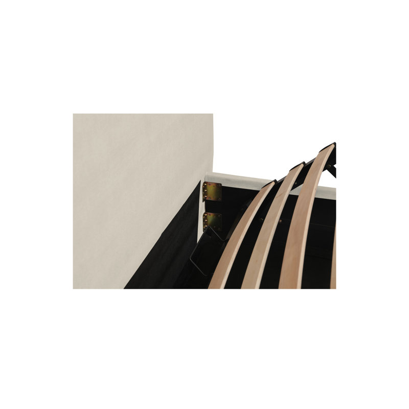 Maggie King Storage Bed Cream, Cream, King