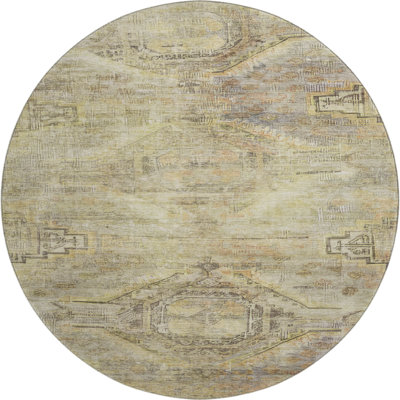 Premium Machine Washable Marasco AMF1631 Global Rug