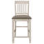 Chaise en bois Aleksi crème rustique