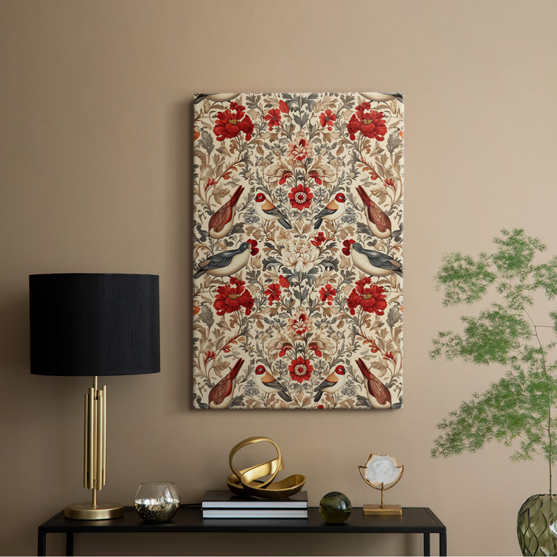 WM MORRIS Series CCXXXVI  -Premium Gallery Wrapped Canvas -Ready to Hang, H 18 po x l 12 po