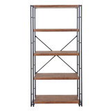 Dunavant 165cm H x 80cm W Aluminium Etagere Bookcase