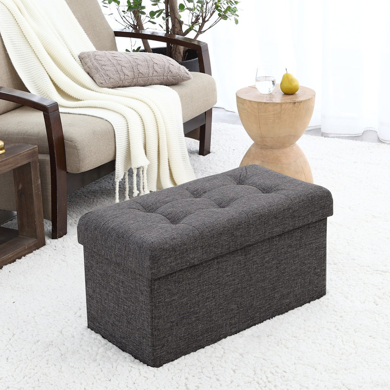 Repose-pieds avec rangement Foronda, Anthracite