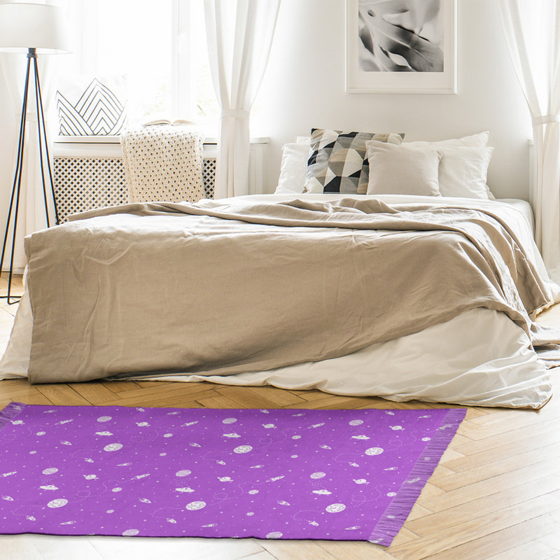 Tapis mauve à motif de l'espace Mcguigan, Oui