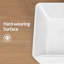 Lavabo vasque de salle de bain, vasque rectangulaire 16 "x12" pour comptoir de salle de bain au-dessus du comptoir
