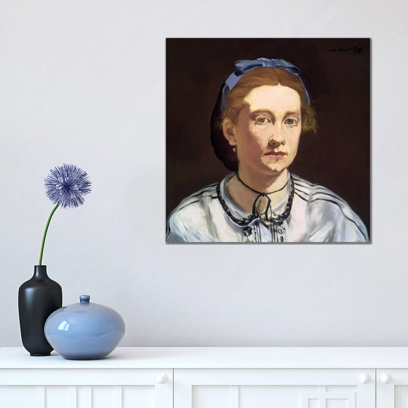 Victorine Meurent by Edouard Manet - Wrapped Canvas Gallery-Wrapped Canvas Giclée, 45.72 cm H x 45.72 cm W x 1.91 cm D