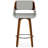 Carly Swivel Upholstered Contemporary Modern Bar Stool with Footrest (Set of 2)-40332661