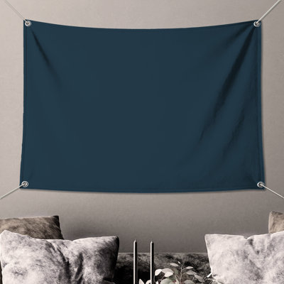 Solid Blue Background Wall Tapestry - Solid Wall Decor