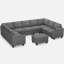 Canapé modulaire en U en chenille avec porte-gobelet Anjanette-439960980