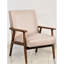 Fauteuil de style moderne Mid-Century 24,64 po de large couleur camel. Fabrication en bois massif. Facile à assembler et à nettoyer. Cadre coloré. Coussins en mousse pour une sensation douillette. Élégant