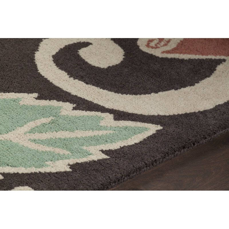 Hammond Wool Floral Indoor Rug, Rectangle 5' x 7'