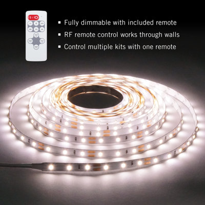 Ensemble de bande DEL RibbonFlex Home 12 V 3000K blanc doux