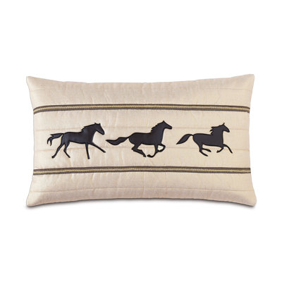 Equestrian Linen Lumbar Pillow Cover & Insert