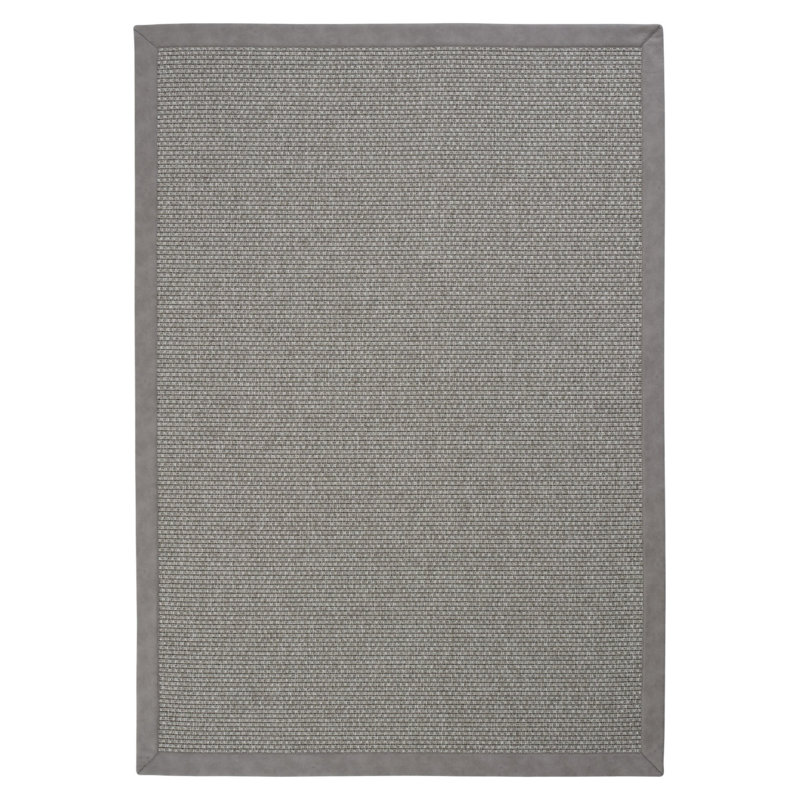 Tapis Portland en cuir sisal Casa Border, Tapis de couloir 2 pi 8 po x 6 pi 7 po