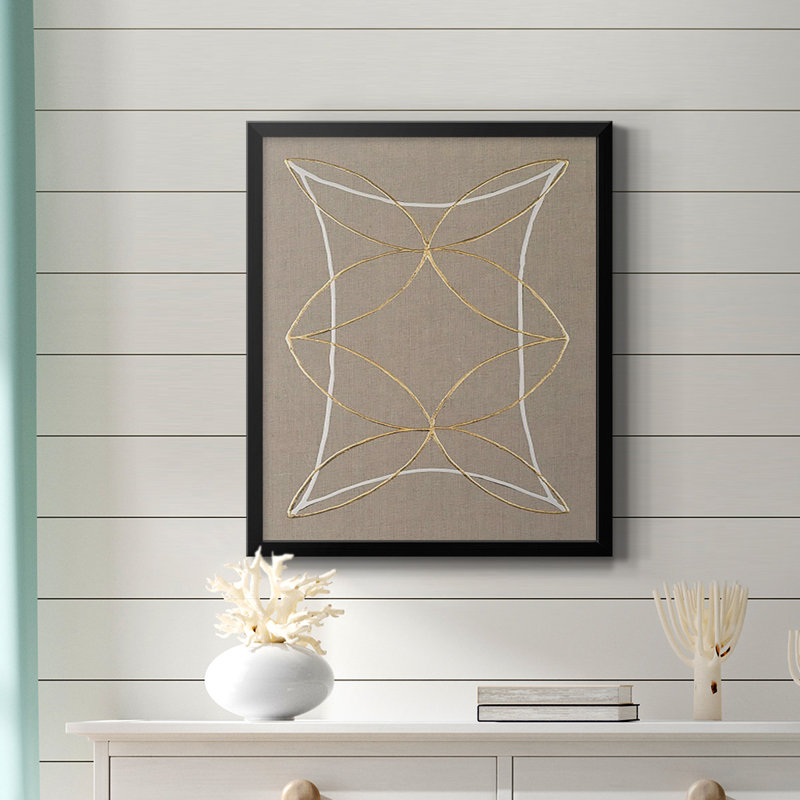 Toile encadrée de qualité supérieure Hyperbola II - prête à être accrochée, H 24 po x l 20 po, Noir
