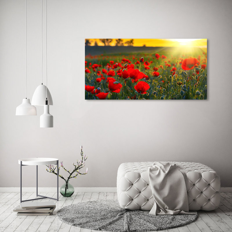 Field Of Poppies - Wrapped Canvas Print