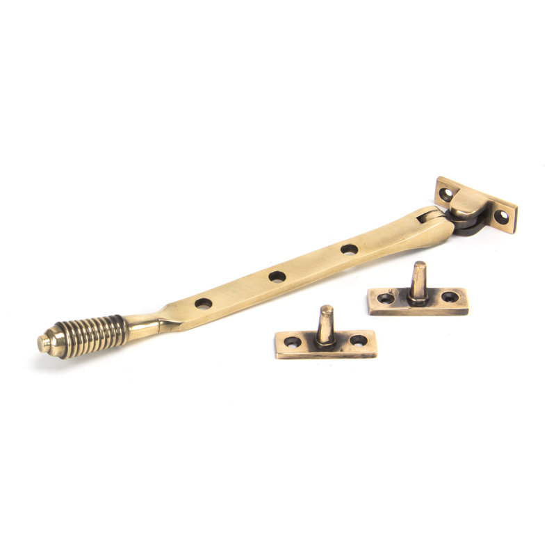 Reeded Stay Door Accessory, Polished Bronze