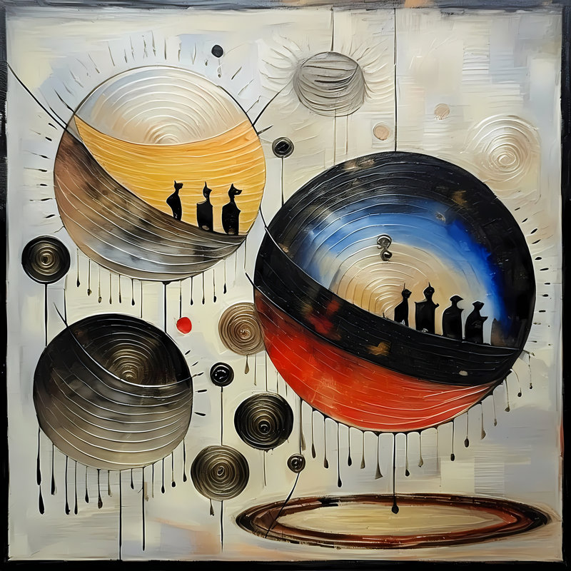 Anybody Out There, 30" H x 30" W