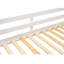 Lit mezzanine simple en bois avec rail portatif - Fonction d'économie d'espace dans la configuration réglable blanche-1153724308-1153724311