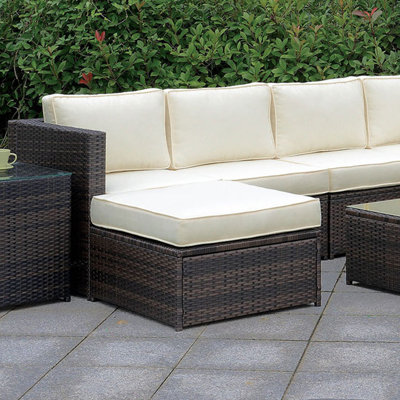 Wicker Outdoor Ottoman