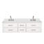 Ensemble de meuble-lavabo double mural 72 po Castor-112815466-82339549