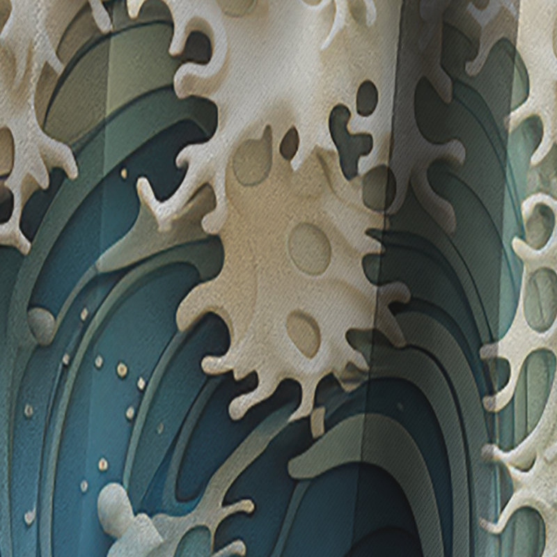 Hearst - Rideau Coastal Waves - Rideau occultant sans motif - 1 panneau, 52" W x 108" L