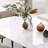 High-end bright rectangular dining table and chair-106861916