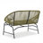 Spacious Patio Sofas, Pe Rattan Iron Frame, Modern Rustic Porch