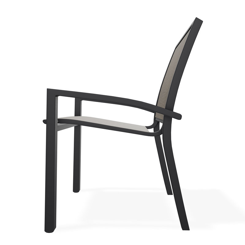 Kendall Outdoor Dining Chair, Black, Kora