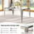 5-Piece Modern Glass Dining Table Set, 52.76" Rectangular Tempered Glass Top, Polished Irregular Round Tube Stainless Steel Legs, 4 Velvet Upholstered Stainless Steel Dining Chairs-1701753211-1701753215