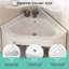 Single Bathroom Vanity with Drop In Ceramic Basin-2070833468