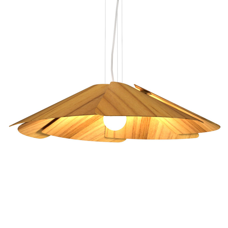 Fuchsia 1 - Light Pendant, Teak