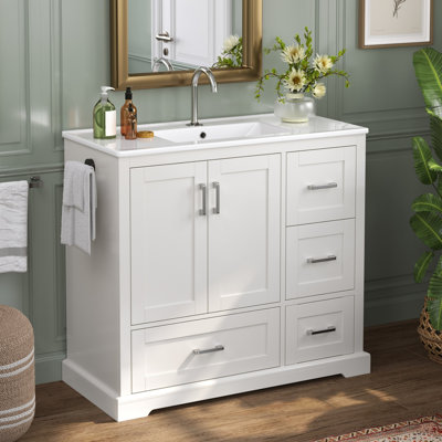 Freestanding Standard With Ceramic Top