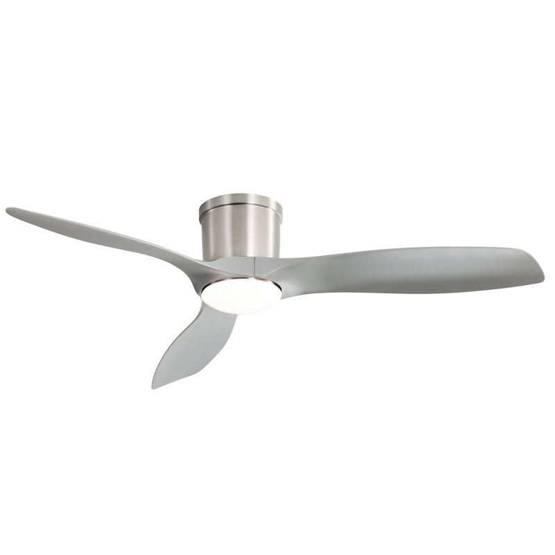 Ventilateur de plafond encastré de 52 pouces avec moteur à courant continu réversible à 3 pales en ABS à intensité variable pour le salon