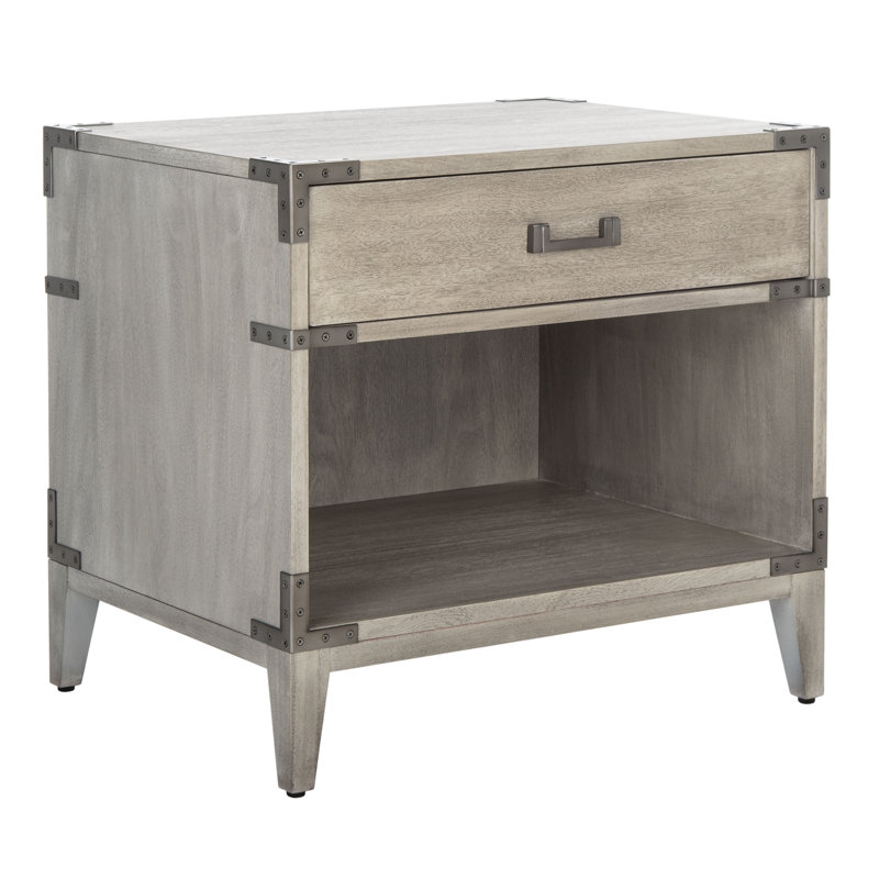 Table de chevet à 1 tiroir, Beige